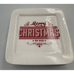 Merry Christmas‎ To You Desert Plates Set of 4 porcelain